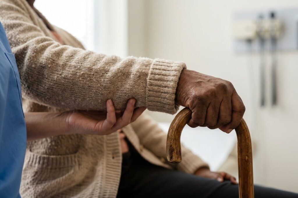 caregiver, senior, elderly couple, support, hand, cane, home care, elder care, medicine, independence, empathy, comfort, health, medical, nurse, patient, well-being, care, clinical, hands-10441758.jpg